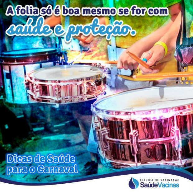 A folia só é boa mesmo se for com saúde e proteção
