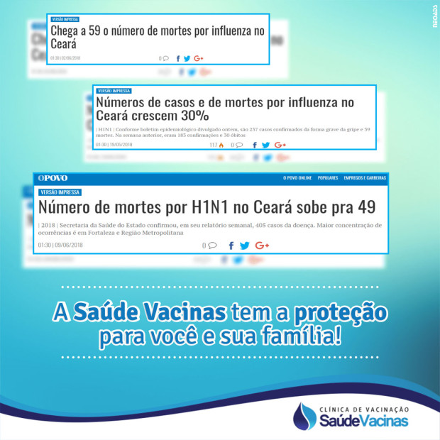 A Saúde Vacinas tem a proteção para você e sua família!