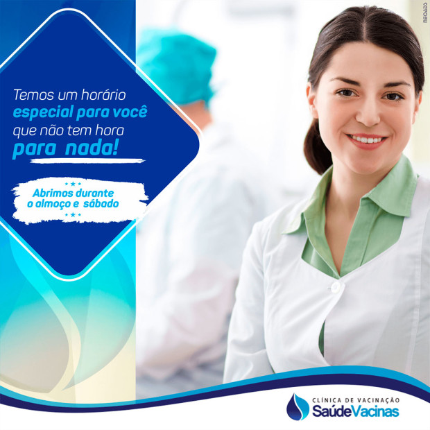 Temos um horário especial para você que não tem hora pra nada!